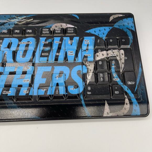 Keyscaper 510W Carolina Panthers Wireless USB Keyboard - Picture 8 of 10